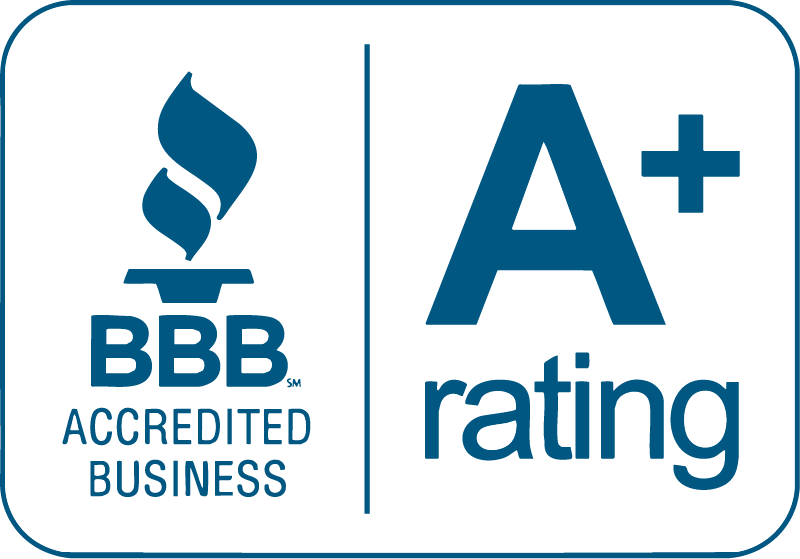BBB accredited business A+ rating badge