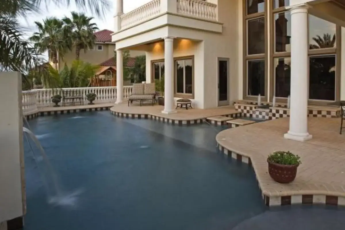 Backyard pool installation in Georgia